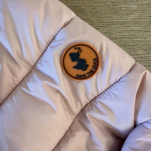 Save The Duck Women's Puffer Jacket-Plumtech Down Alternative-Blush Pink-Size 2 - Picture 3 of 16